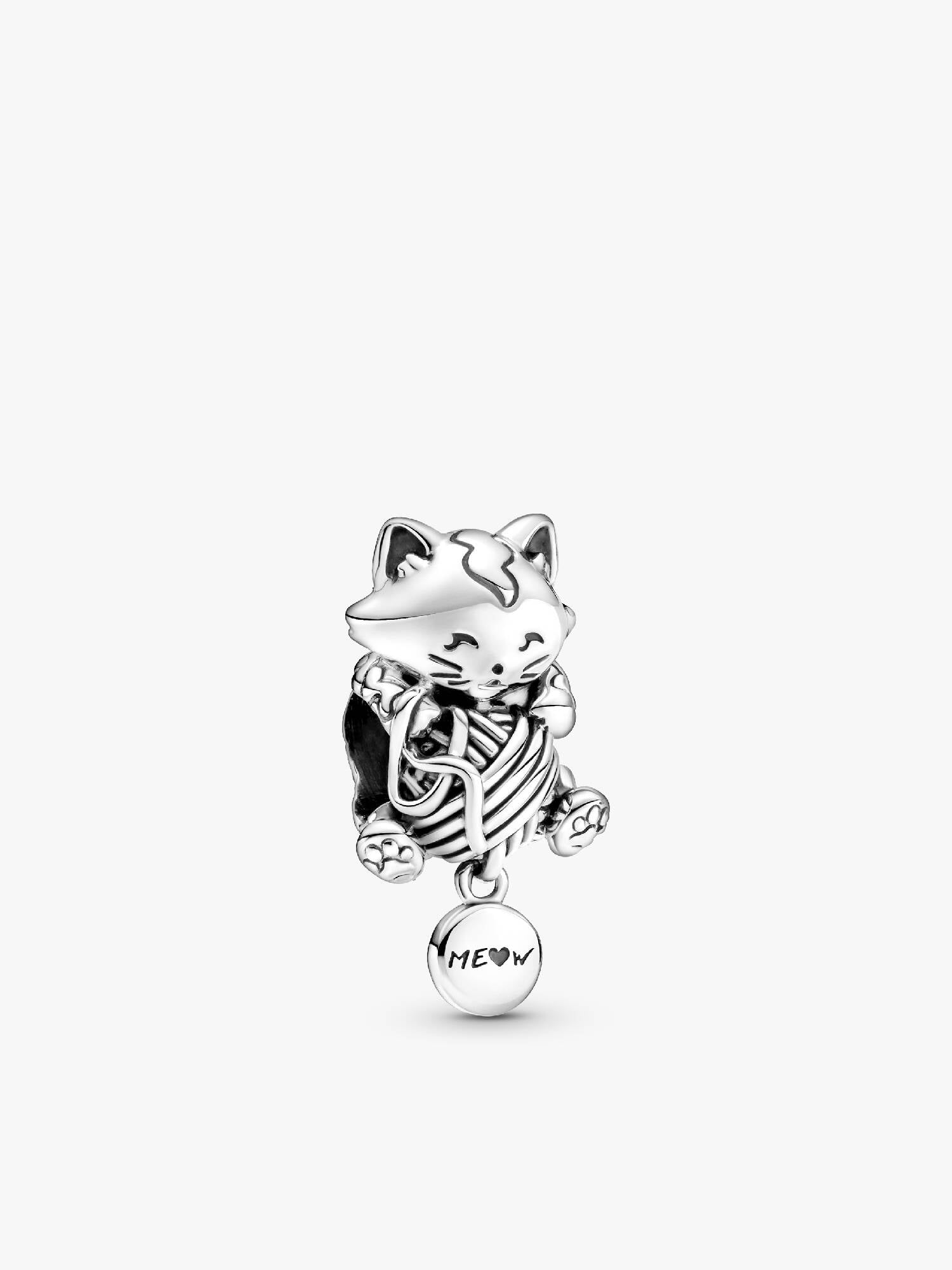 Charm Gatito y Ovillo de Lana
