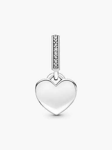 Charm Colgante Corazón Grabable