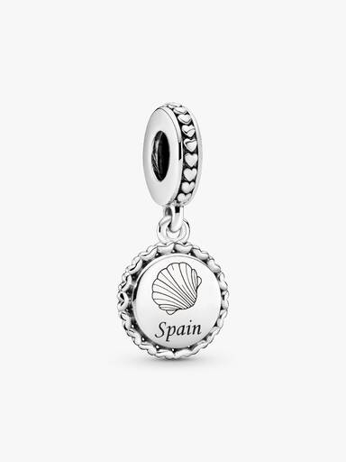 Charm colgante en plata de ley Concha España