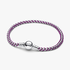 Pulsera Cadena Caja Cordón Morado Pulsera Cadena Caja Cordón Morado