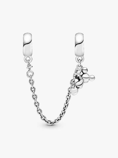 Cadena de seguridad en plata de ley Mickey Escalador