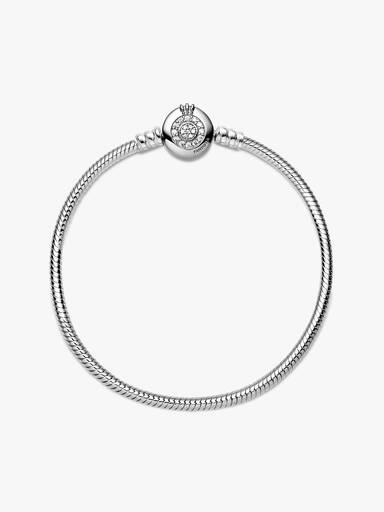 Pulsera de Cadena de Serpiente O coronada Brillante