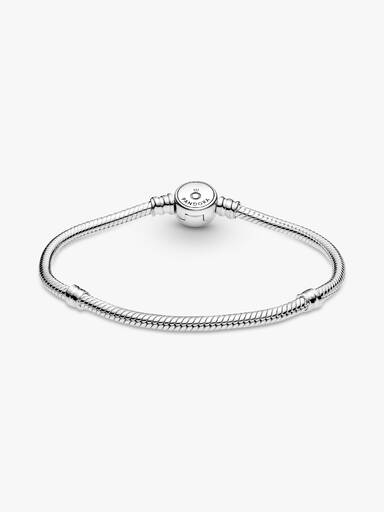 Pulsera Diseño Cola de Ratón con Cierre Disco Azul Brillante