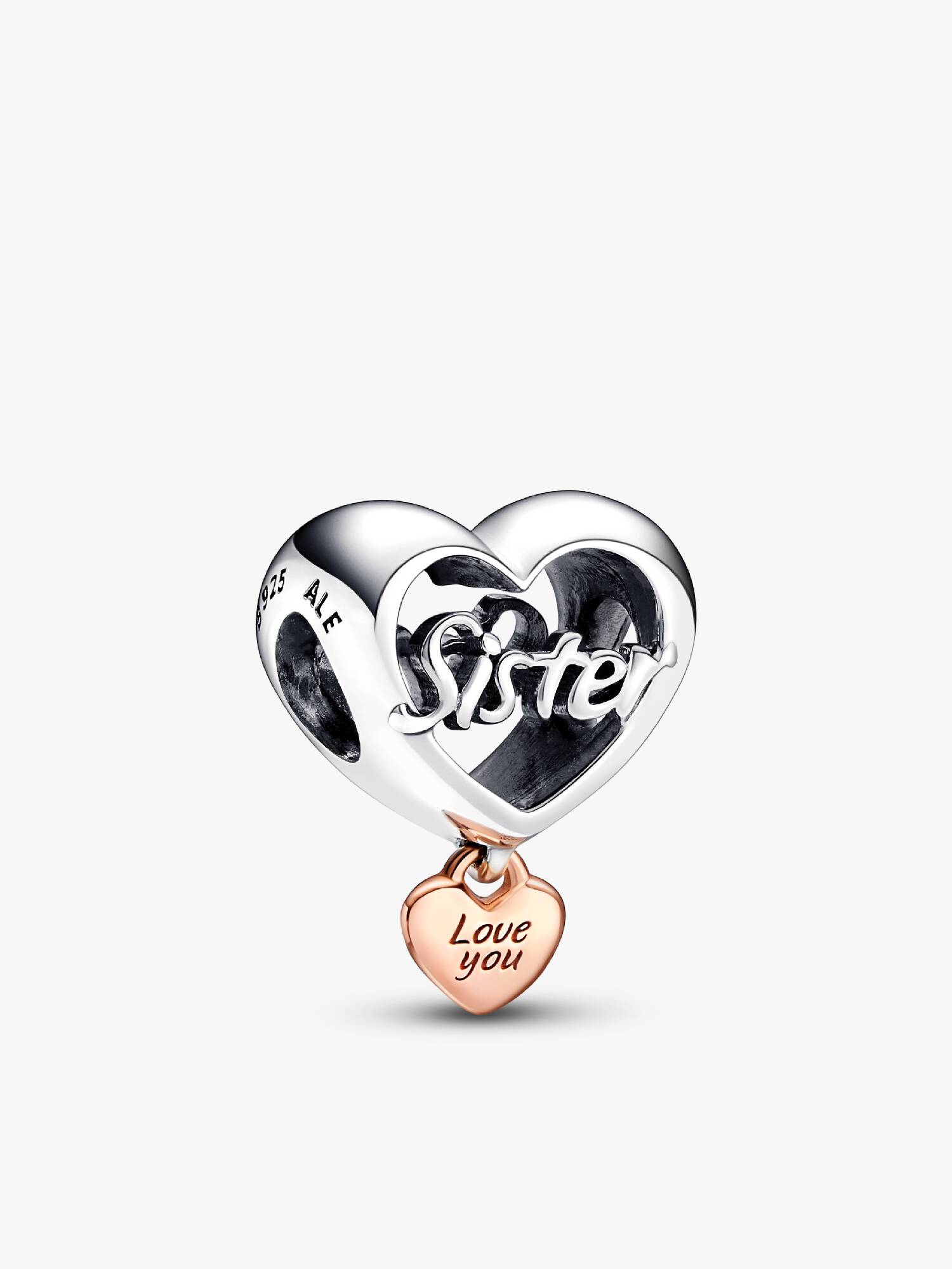 Charm Corazón Te Quiero Hermana