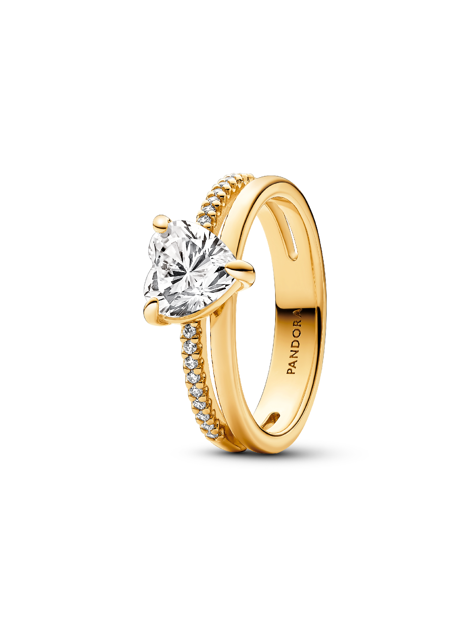 Anillo Corazón Doble Alianza