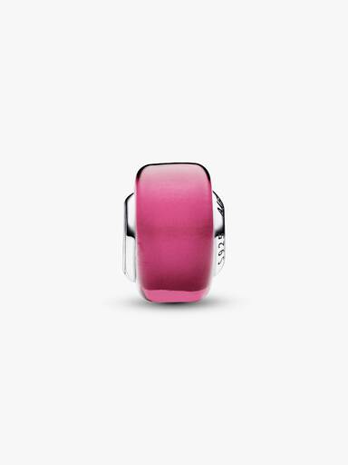 Charm Mini de Cristal de Murano Rosa
