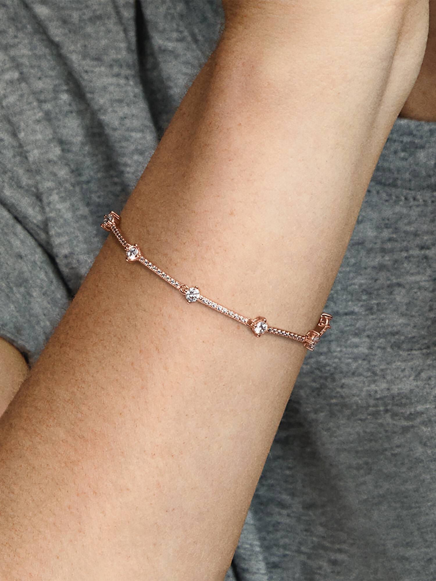 Pulsera Barras de Pavé Brillante
