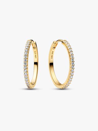 Pendientes de Aro Brillantes