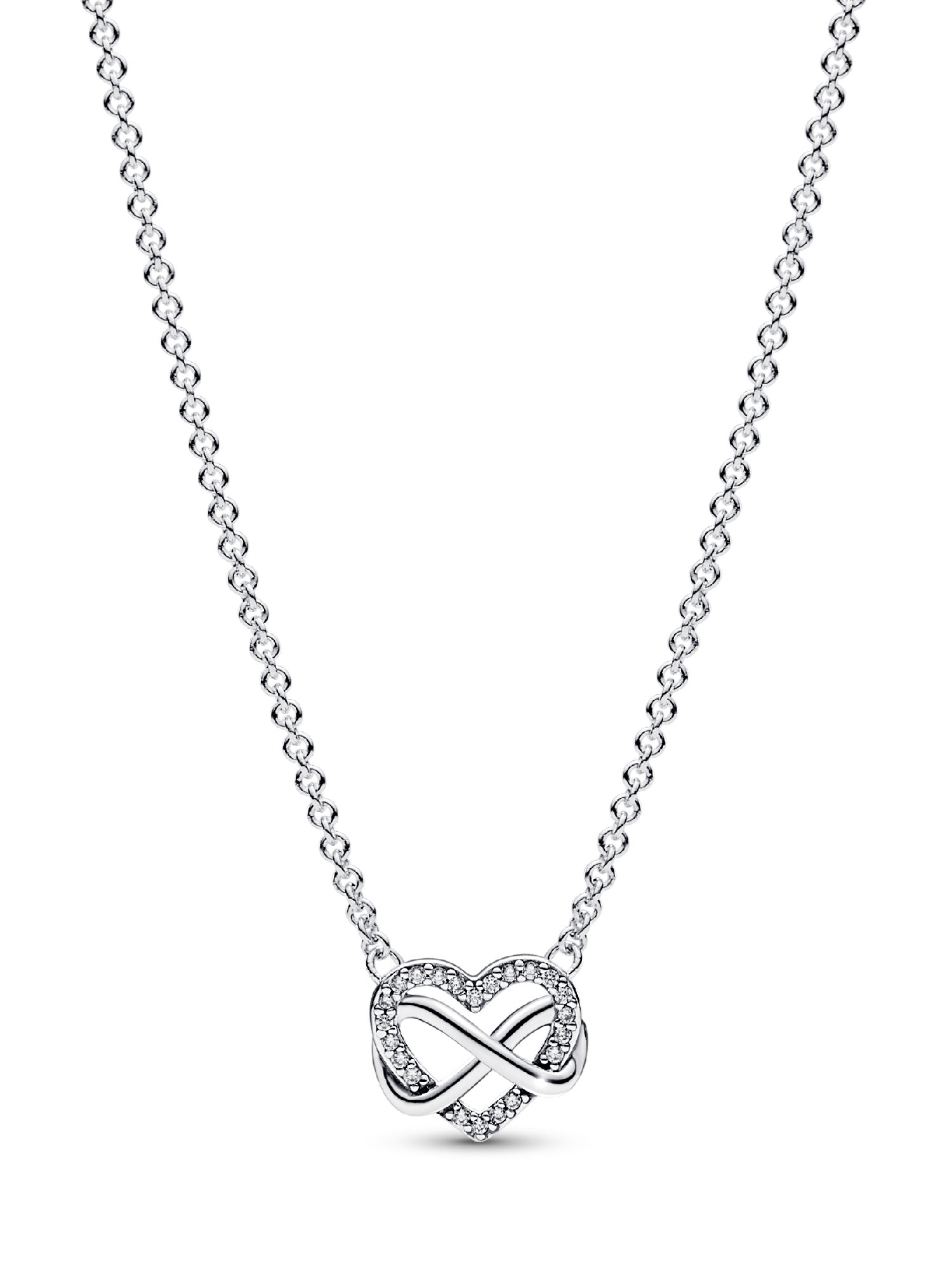 Collar Corazón Infinito Brillante