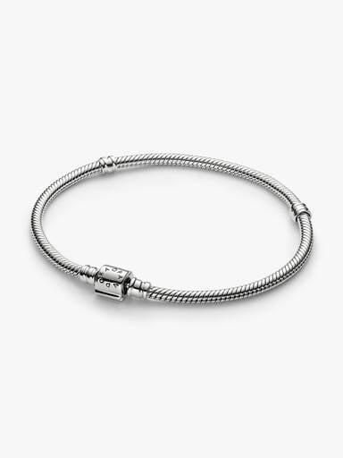 Pulsera Cadena de Serpiente con Mini Cierre de Barril Pandora Moments