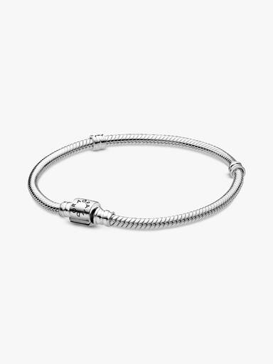 Pulsera Pandora Moments Cadena de Serpiente con Cierre de Barril