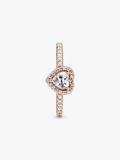 Anillo Corazón Brillante Elevado