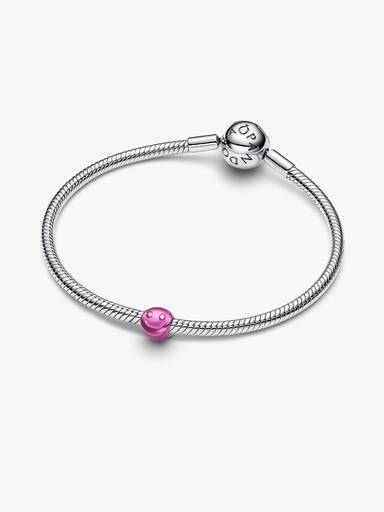 Charm Mini Cara Feliz Rosa