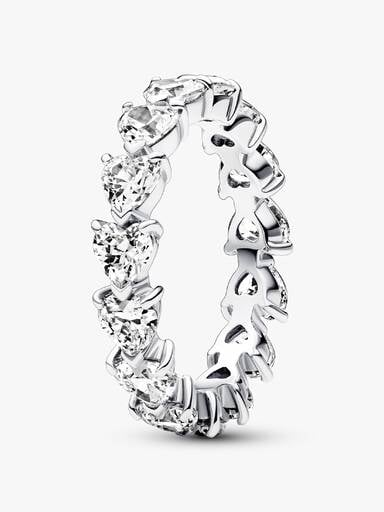 Anillo Alianza de Corazones Transparentes