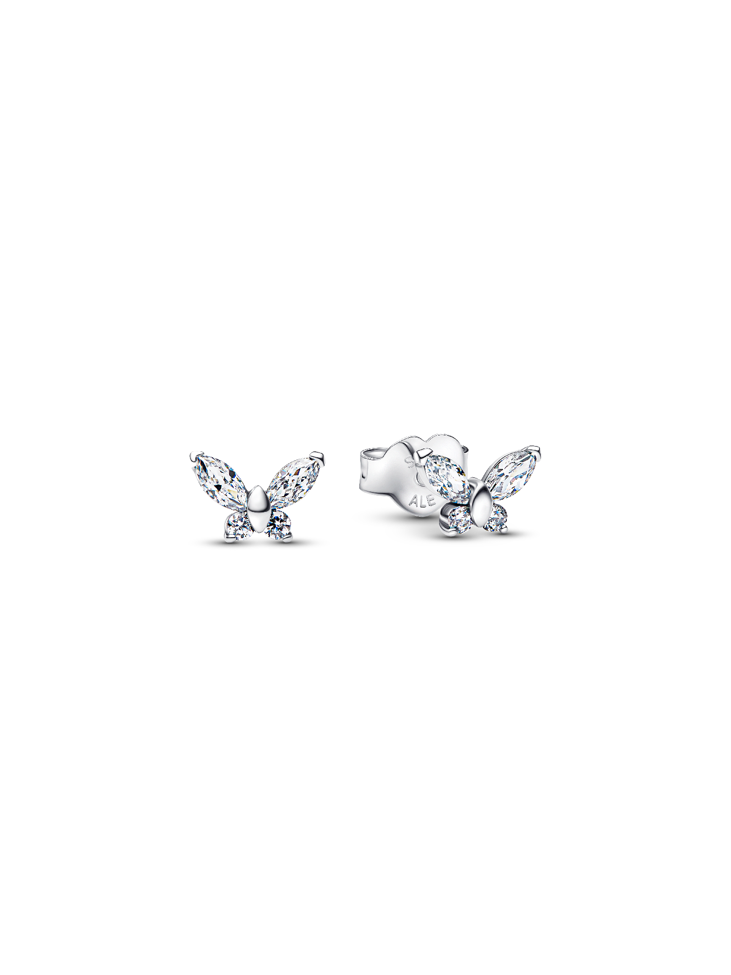 Pendientes de Botón Mariposa