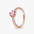 Anillo Corazón Brillante Elevado Anillo Corazón Brillante Elevado