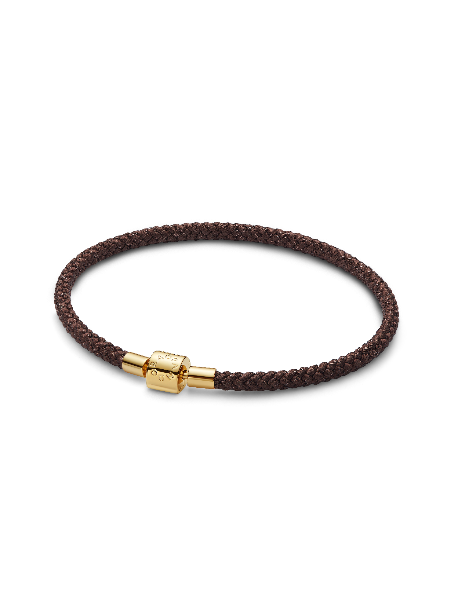 Pulsera Cordón Marrón Brillante