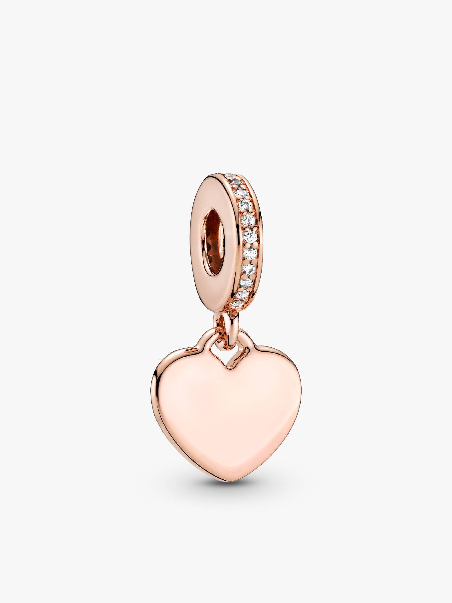 Charm Colgante Etiqueta de Corazón para Grabar
