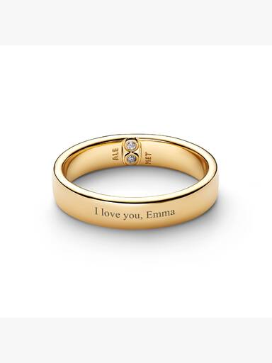 Anillo Banda Clásica Grabable