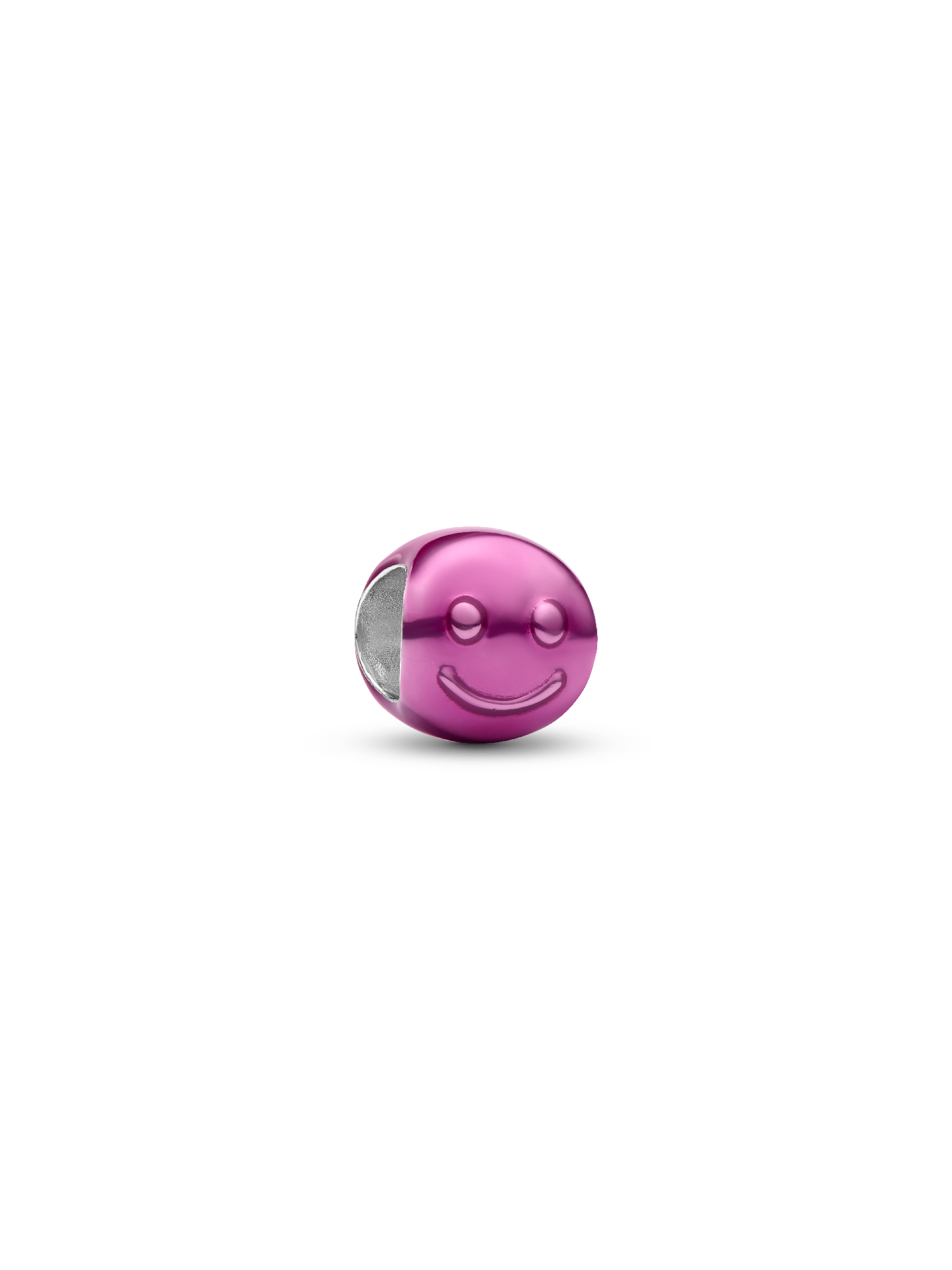 Charm Mini Cara Feliz Rosa