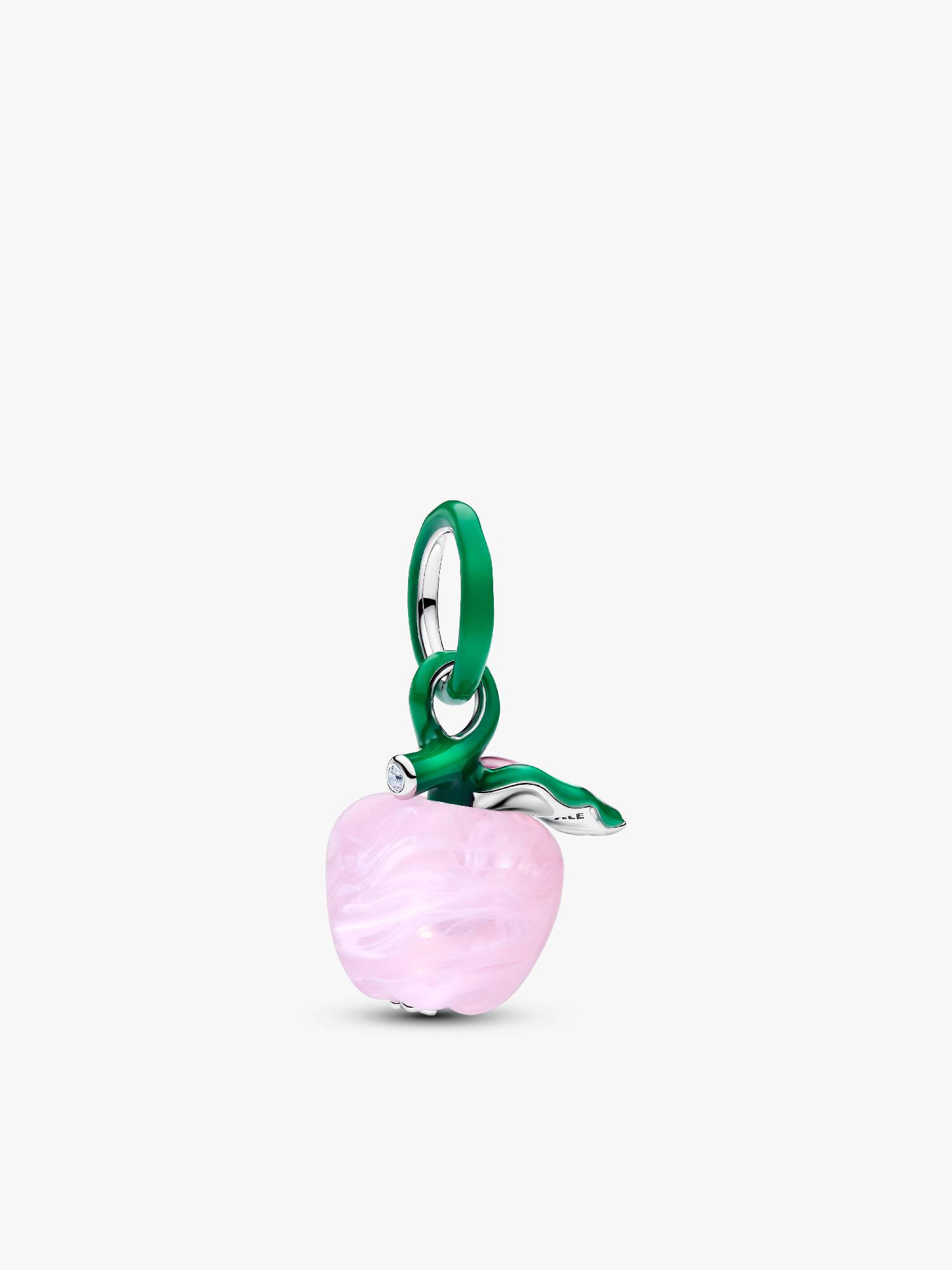 Charm Manzana Cristal de Murano Rosa 