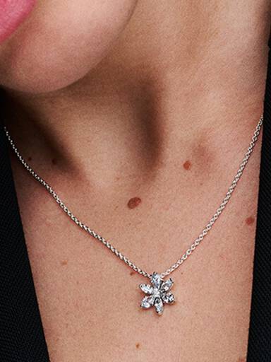 Collar con Colgante Herbario Brillante