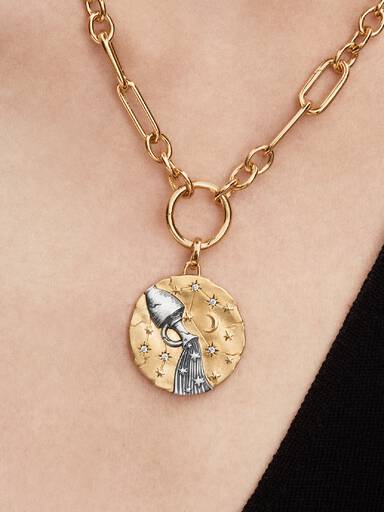 Charm Medallón XL Zodiaco Acuario