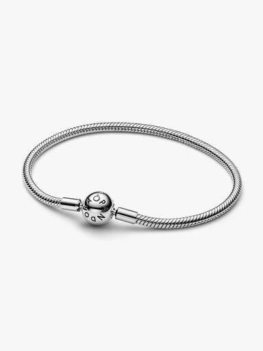 Pulsera Cadena de Serpiente con Cierre de Bola Pandora Moments