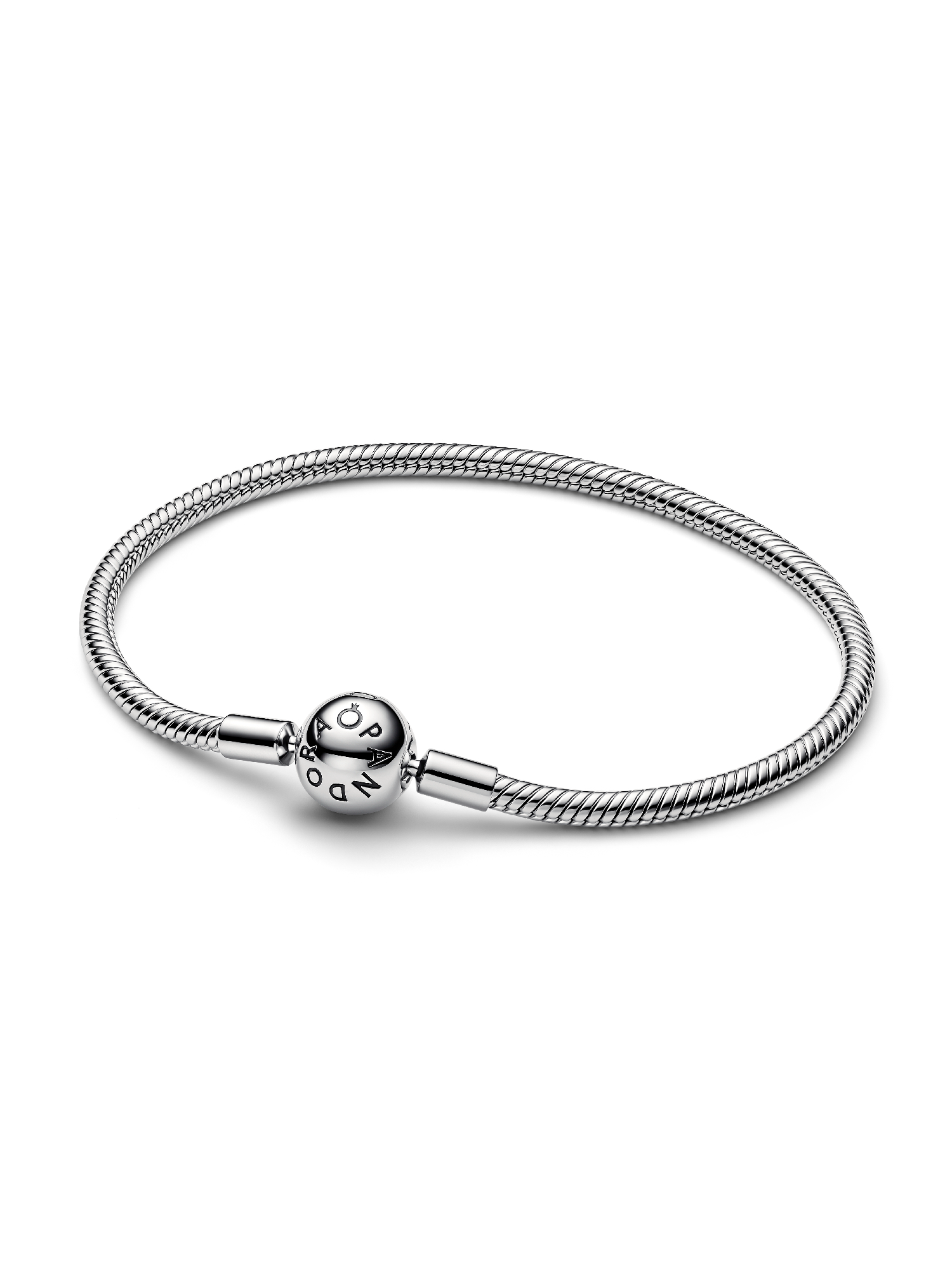 Pulsera Cadena de Serpiente con Cierre de Bola Pandora Moments