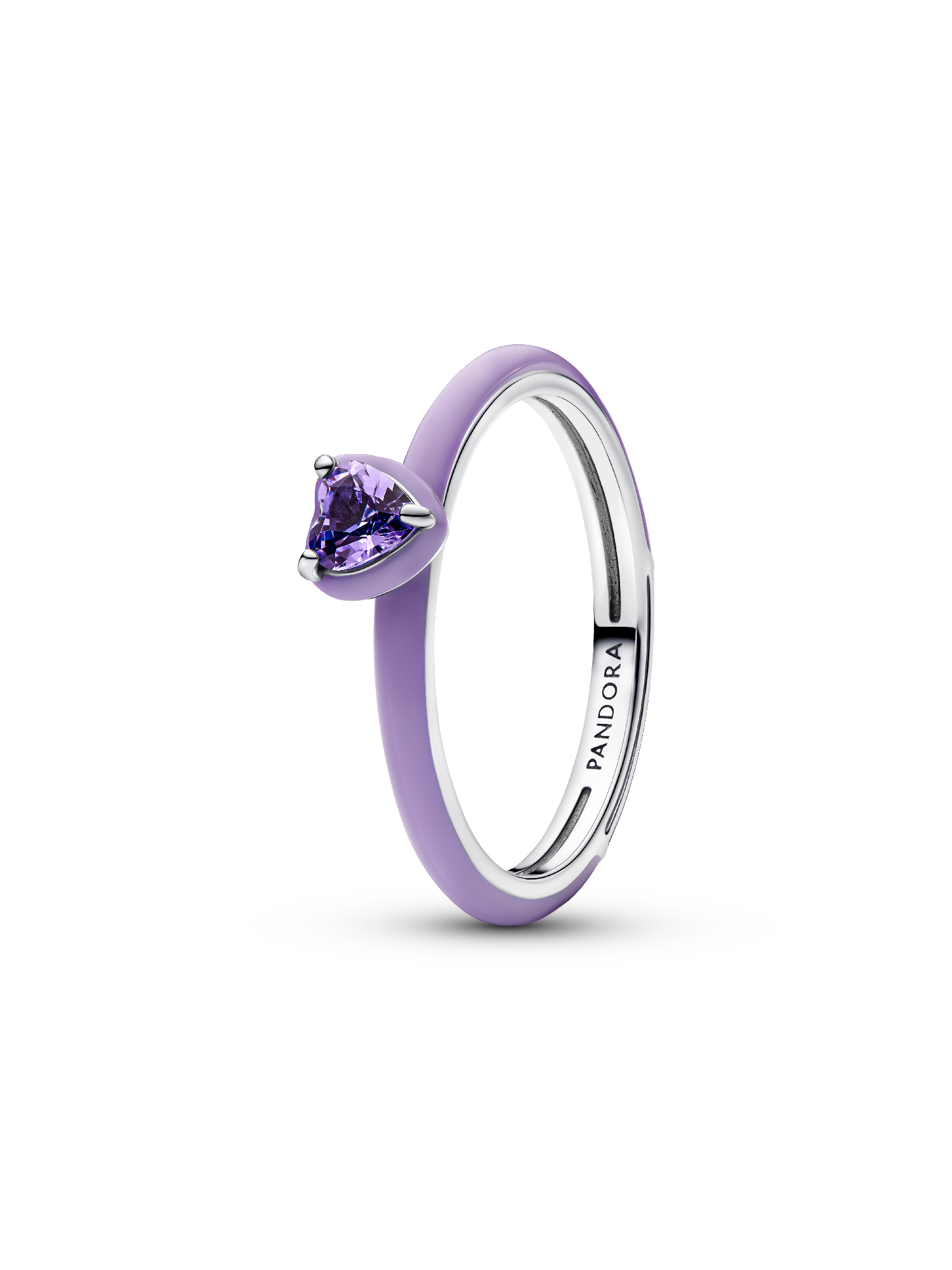 Anillo Corazón Chakra Morado