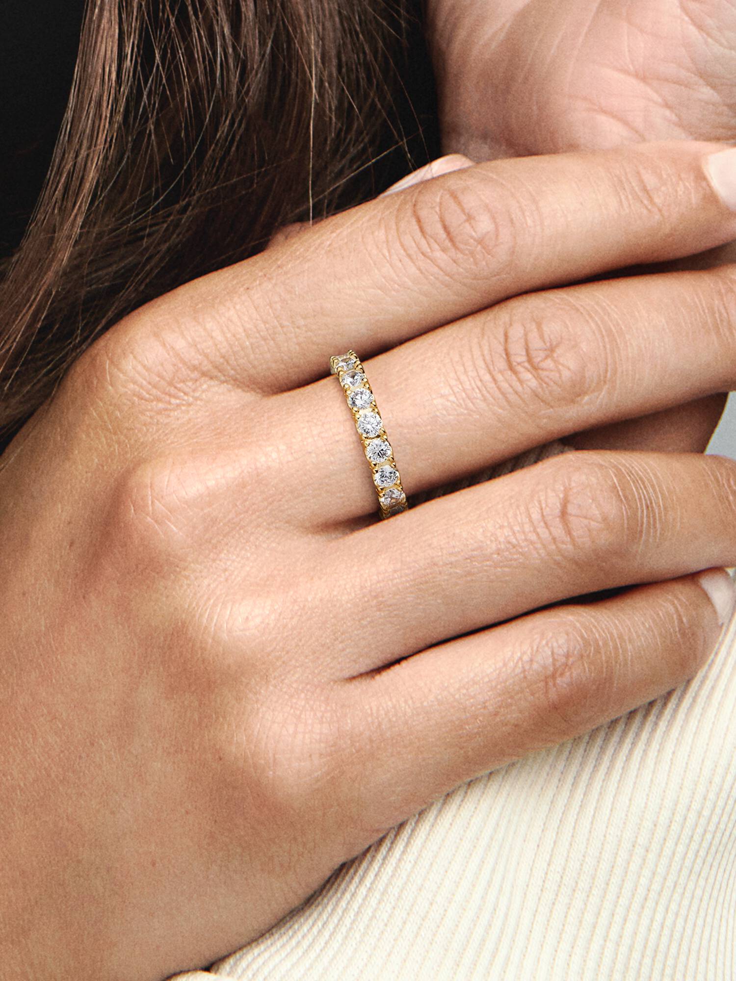 Anillo Eternity Fila Brillante