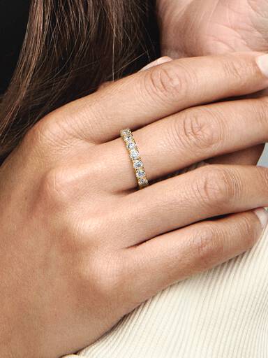 Anillo Eternity Fila Brillante