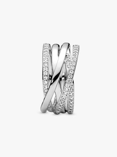 Anillo Líneas Brillantes y Pulidas