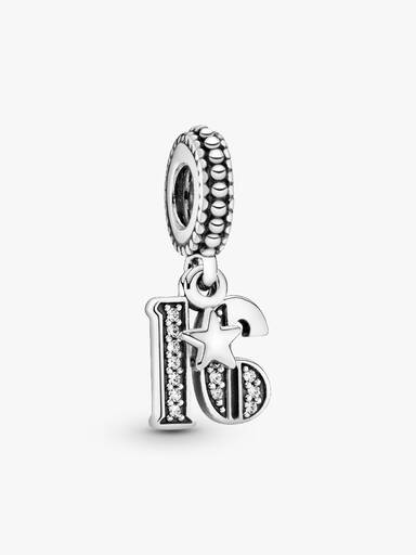 Charm colgante en plata de ley 16 Años de Amor