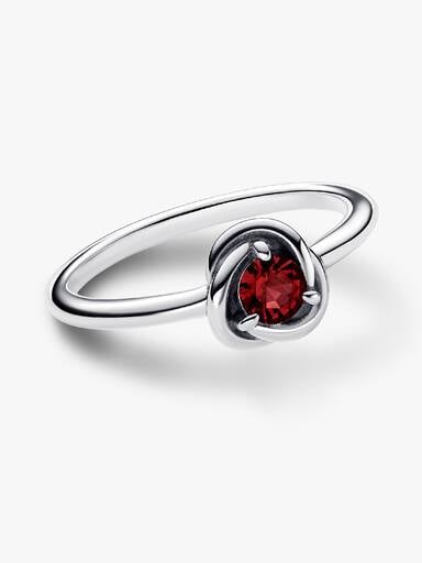 Anillo Círculo Eternity Gema del Mes de Julio