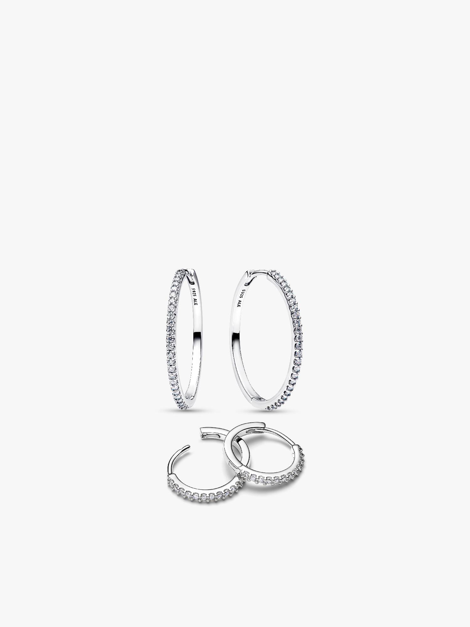 Conjunto de regalo Pendientes de Aro Brillantes