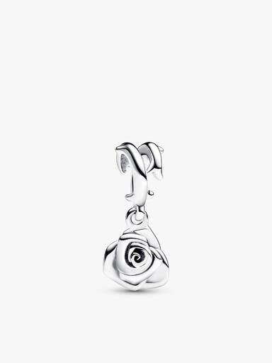 Conjunto de Regalo Pulsera Cierre Corazón y Charms Corazón y Rosa Colgante