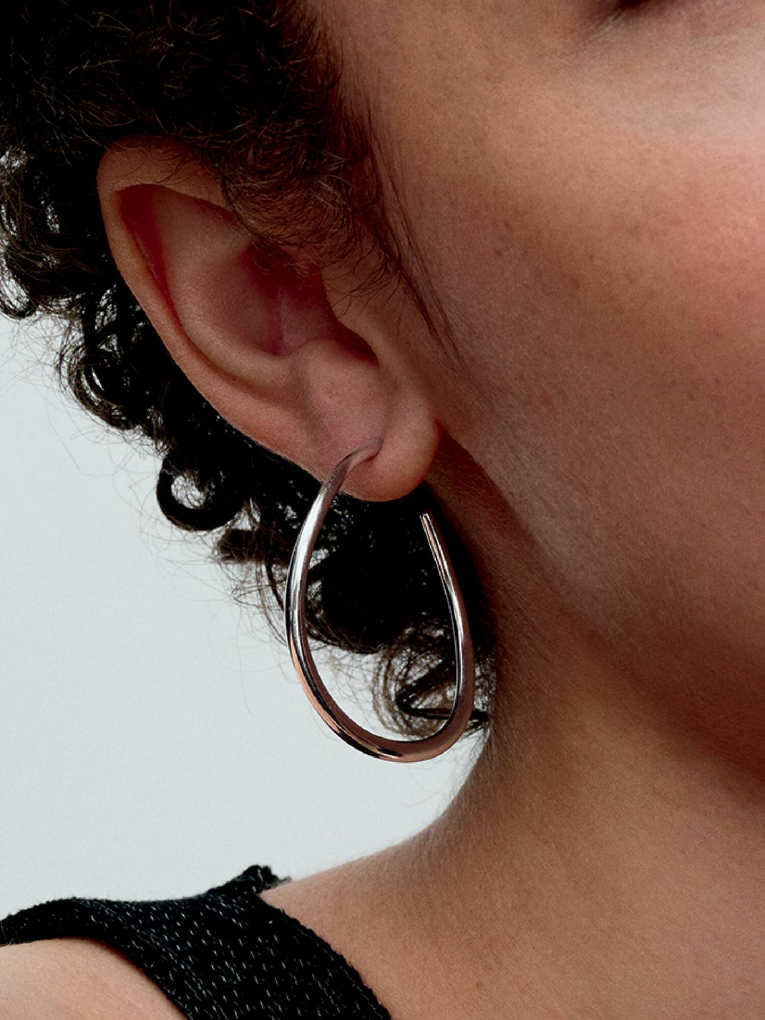 Pendientes de Aro Abiertos de 42 mm Forma Orgánica