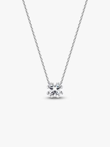 Collar Trébol de la Suerte Brillante