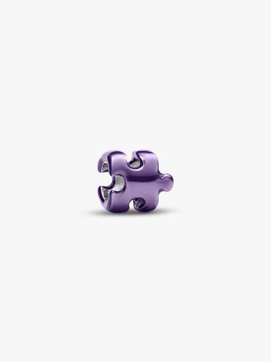 Charm Mini Pieza de Puzle Morada