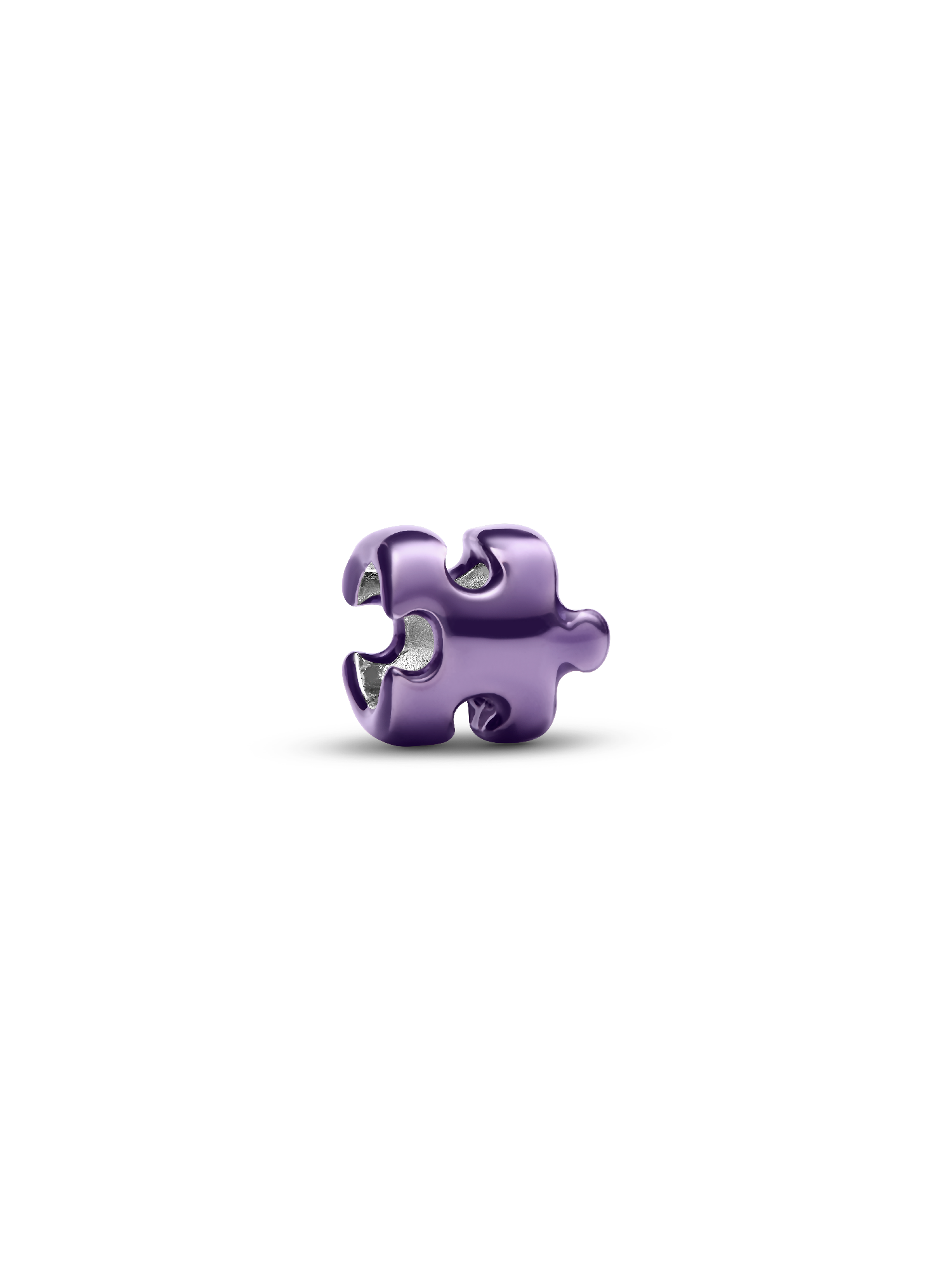 Charm Mini Pieza de Puzle Morada