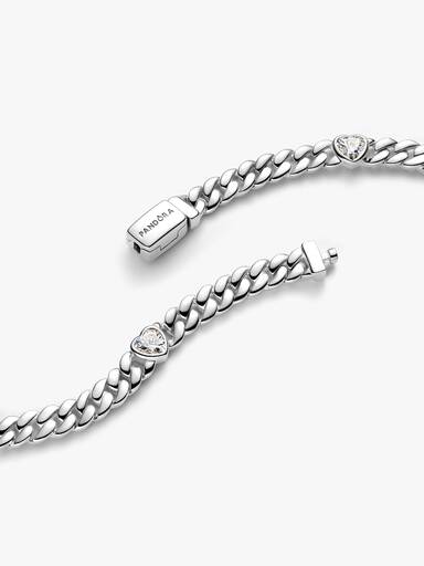 Pulsera de Cadena Cubana Corazón