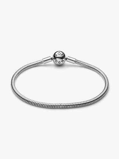 Pulsera Cadena de Serpiente con Cierre de Bola Pandora Moments
