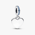 Charm Colgante Corazón Grabable Azul Charm Colgante Corazón Grabable Azul