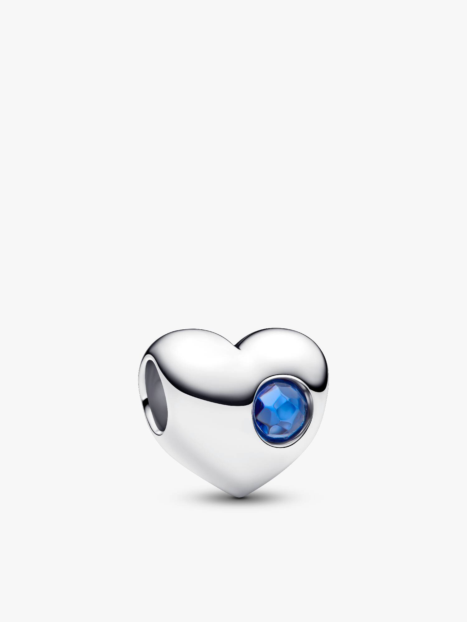 Charm Grabable Corazón Gema Azul