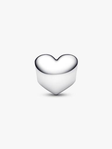 Charm Grabable Corazón Gema Transparente