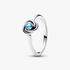 Anillo Círculo Eternity Azul Aguamarina Anillo Círculo Eternity Azul Aguamarina