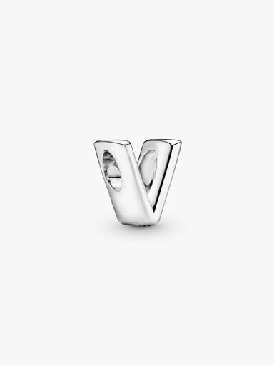 Charm en plata de ley Letra V
