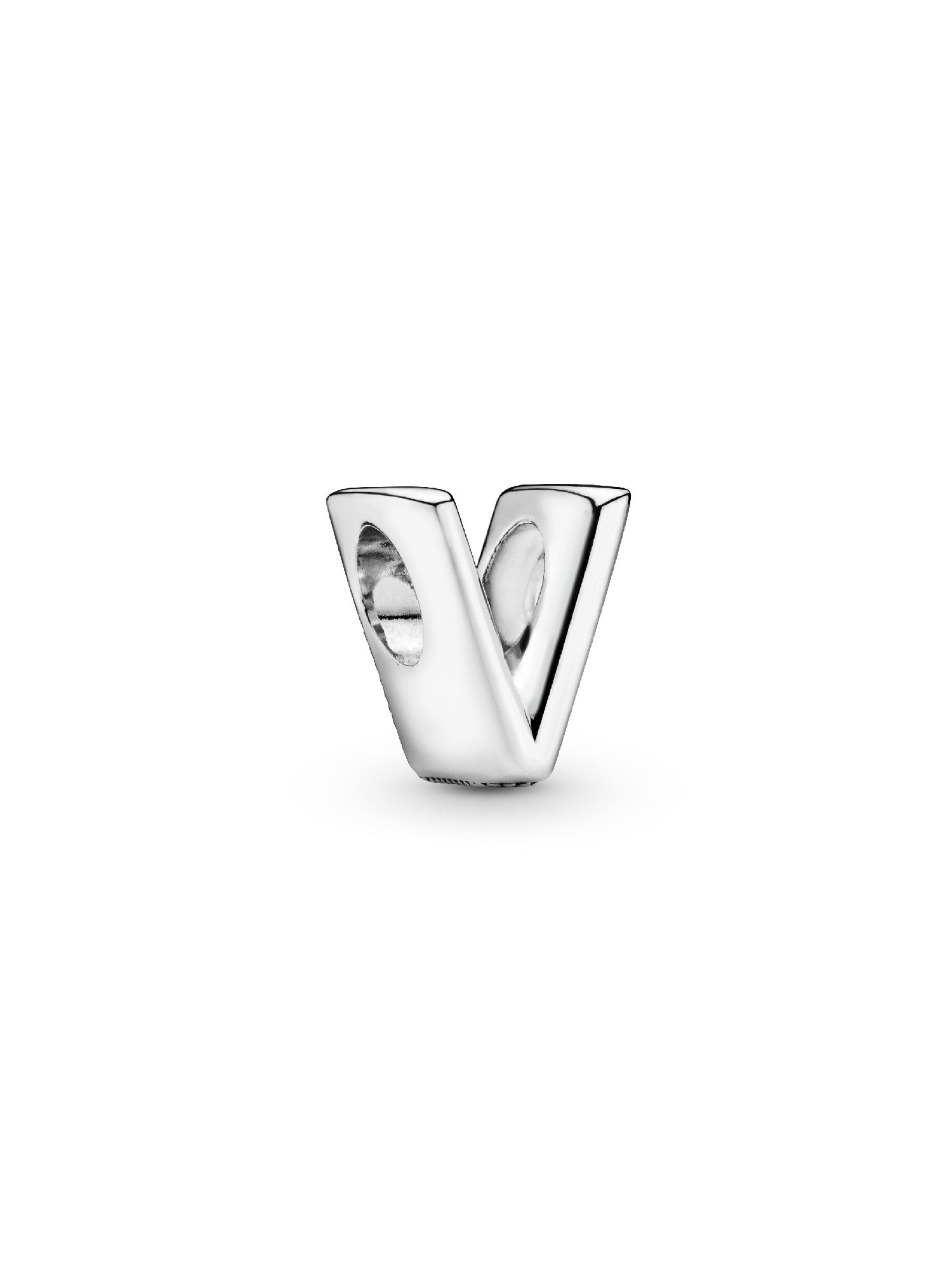 Charm en plata de ley Letra V