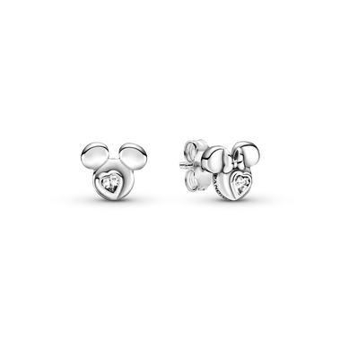 Pendientes de botón Siluetas de Mickey y Minnie Mouse de Disney